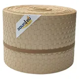 zaunzu® Sichtschutzstreifen 26 m beige Rattan