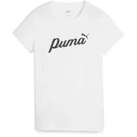 Puma ESS+ Script Tee, Unisex T-Shirts, PUMA White, 679315