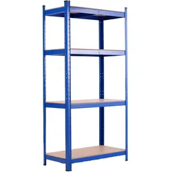 COSTWAY Schwerlast-Regal, 4-lagige Aufbewahrungseinheit mit Metallrahmen, Maximale Tragfähigkeit 720 kg