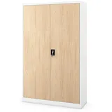Jan Nowak Aktenschrank Metall Büroschrank abschließbar 115 cm JAN II 5 Böden Stahl (0,6 mm Wandmontage möglich PZH-zertifiziert 11 Farben) Aktenschrank Metall abschließbar 115 cm JAN II 5 Böden Stahl beige