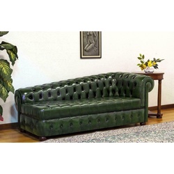 JVmoebel Chesterfield-Sofa, Chaiselongues Chesterfield Sofa Grün Couch Liege grün