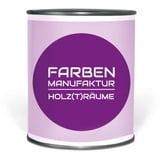 Farben Manufaktur Holzfarbe Wetterschutzfarbe Holzlack Holzschutzlack Holzdecklack Trendtöne 0,5L, Farbe: veilchen lila violett