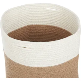 Beliani Aufbewahrungskorb 2er Set Ardesen 34 x 34 x 34 cm beige