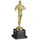 Relaxdays Siegerfigur Gold,Schwarz