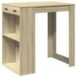 vidaXL Bartisch Sonoma-Eiche 102x70x103,5 cm Holzwerkstoff