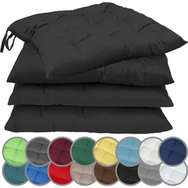 NatureMark Stuhlkissen 40 x 40 cm Schwarz