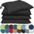 NatureMark Stuhlkissen 40 x 40 cm Schwarz