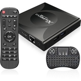 Android 13.0 TV Box 4GB RAM 64GB ROM,TV Box Android mit RK3528 Quad-Core 64bit Cortex-A53 chip,Smart TV Box 8K UHD Videos,2.4G/5G Dual WiFi Bluetooth 5.0 mit kabelloser Mini-Tastatur,Schwarz