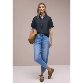 STREET ONE Kurzarmbluse Blau 38