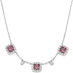 Giorgio Martello Milano Collier Ziersteine, Zirkonia weiß, Silber 925 Orange 