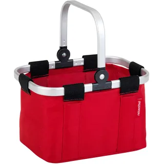 Theo Klein 9661 reisenthel Einkaufskorb "carrybag mini", rot I Kaufladen-Zubehör mit Aluminiumrahmen und klappbarem Bügel I Maße: 25 cm x 17,5 cm x 16,5 cm I Spielzeug für Kinder ab 3 Jahren