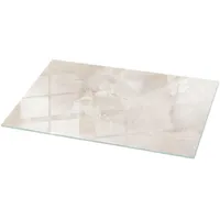 Tulup Tischplatte, Creme, Glas, 120x60x0.4 cm, Esszimmer, Tische, Esstische,