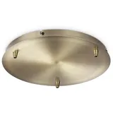Ideal Lux Baldachin rund 3-fach Ø 30 cm Metall