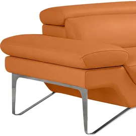 Egoitaliano 2,5-Sitzer Princess, Designsofa und super bequem, tolle Detailverarbeitung, inkl. verstellbarer Kopfteile orange