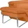 Egoitaliano 2,5-Sitzer Princess, Designsofa und super bequem, tolle Detailverarbeitung, inkl. verstellbarer Kopfteile orange