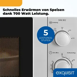 Exquisit MW802 silber
