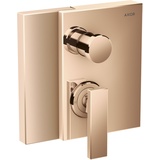 Hansgrohe Axor Edge Einhebel-Wannenmischer mit integrierter Sicherungskombination Unterputz mit Hebelgriff - Polished Red Gold