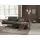 W.Schillig Eckcouch Leder 3-Sitzer Grau