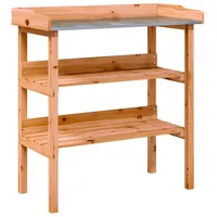 vidaXL Pflanztisch mit Ablagen Braun 78 x 38 x 82,5 cm Holz