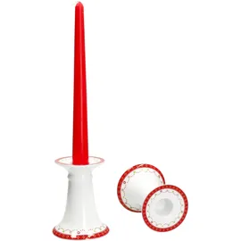 Mambocat 2er Set Weihnachtstraum Kerzenständer Höhe 10,7 cm aus Porzellan