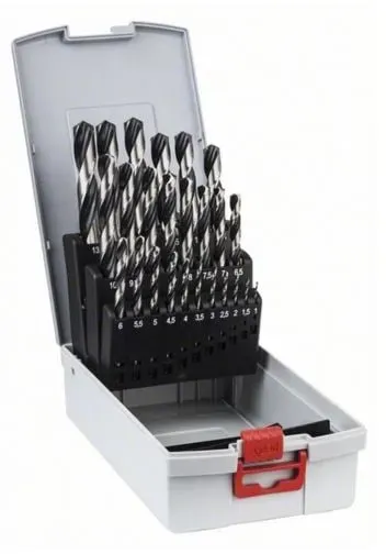 25-tlg. HSS-Metallspiralbohrer-Set »PointTeQ« in ProBox, BOSCH, 11.6x20.1x5.8 cm