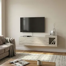 moebel17 Bliss TV-Lowboard 150 cm Beige Holzwerkstoff