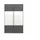 Rauch Schwebetürenschrank Quadra 136 x 210 x 62 cm Grau