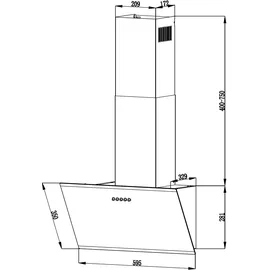 PKM S23-60 ABPY Wandhaube 60 cm