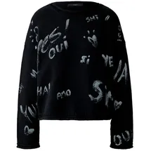 Oui Pullover in Schwarz | 36