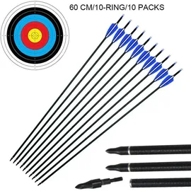 luxuskollektion Recurve Bogen Pfeil Set Bogenschießen Jagd 40lbs Anfänger Langbogen