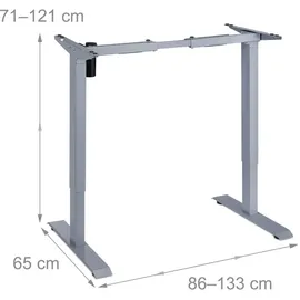 Relaxdays Höhenverstellbares Tischgestell