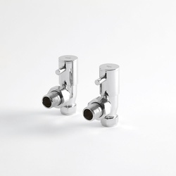 Heizkörper-Winkelventilset Manuell für 15mm Kupferrohr - Hudson Reed