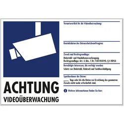 WAK-V51   Aufkleber >Videoüberwachung<