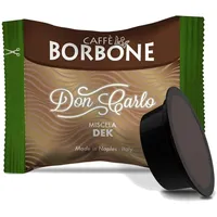 100 Kapseln Caffè Borbone Don Carlo DEK - Mischung ENTKOFFEINIERT A Modo Mio