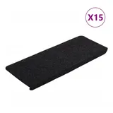 vidaXL Stufenmatte 65 x 24,5 cm Schwarz