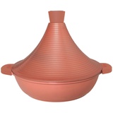Cheffinger Aluguss Tajine Tagine Ø28cm Induktion Silikongriffe Gartopf Dampfgarer Bräte Hellbraun