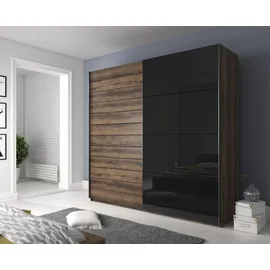INOSIGN »Galaxy Kleiderschrank, Wäscheschrank 200, 220 oder 270cm breit«, INKLUSIVE kompletter Innenausstattung, Metallgriffe und Glasfront