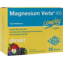 Verla-Pharm Arzneimittel GmbH & Co. KG Magnesium Verla 400 Waldbeere Direkt-Granulat