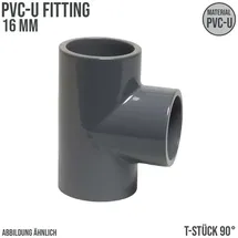 Mega Group Mega T-Stück 90° Pvc-u 16 mm Klebemuffe 16 bar