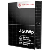 Jolywood 450W Bifazial 2x2mm Glas-Glas Modul JW-HD96N R2 -  PV Solar Panel