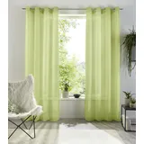 OTTO home Gardine OTTO HOME "XANA" Gr. 3, grün, B:145cm H:225cm, Voile, Polyester, Gardinen, Gardine, Bestseller, einfarbig, 1 bzw. 2er Set, pflegeleicht, Bestseller
