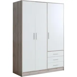 Forte Jupiter 145 x 200 x 60 cm Sandeiche Nachbildung/weiß