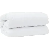VidaXL Bettdecke mit Kissen 3 pcs Weiß Mikrofaser