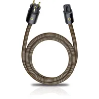 Oehlbach Powercord High End Stromkabel C15 auf CEE7/7 500 cm Braun