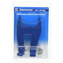 Silverline Schraubstock Holz/Metall 16 mm blau