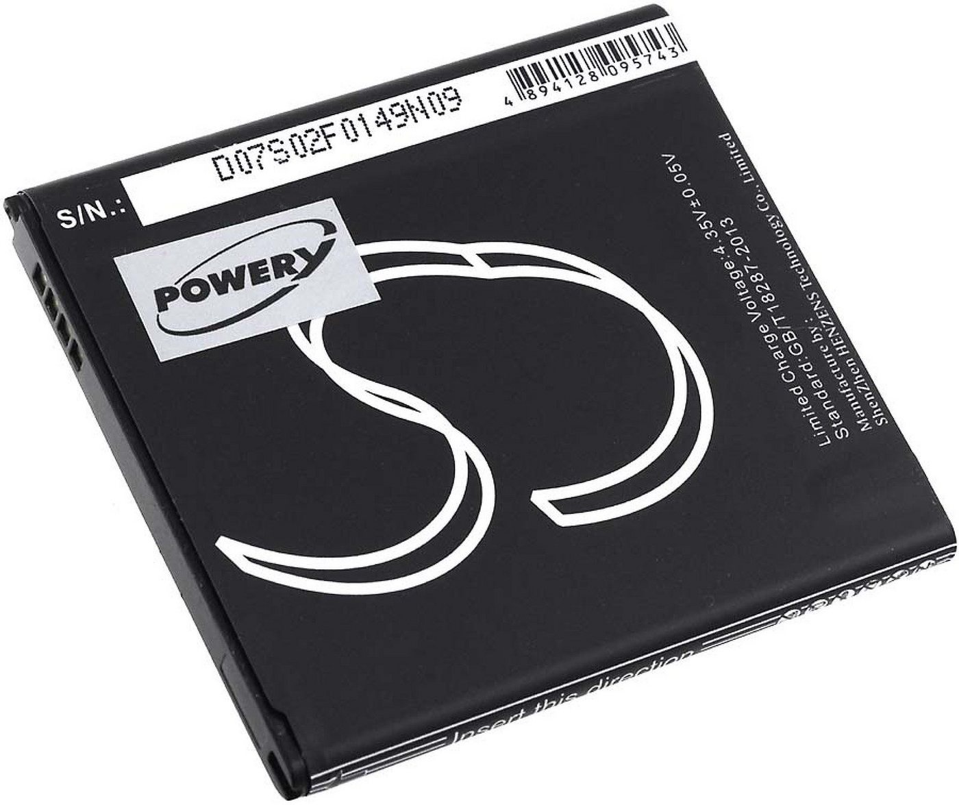 Powery Akku für Samsung SM-G531H Smartphone-Akku 2400 mAh (3.8 V) schwarz