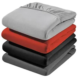 Estella Spannbettlaken Zwirnjersey 6900 140 x 200 - 160 x 220 cm kieselgrau