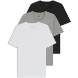 Boss Classic Kurzarm-T-Shirt 3 Einheiten White / Grey / Black 2XL