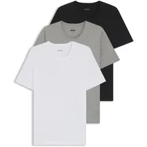 Boss Classic Kurzarm-T-Shirt 3 Einheiten White / Grey / Black 2XL