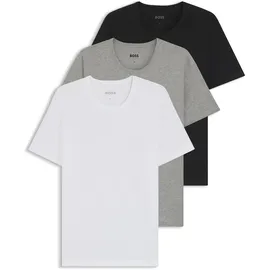 Boss Classic Kurzarm-T-Shirt 3 Einheiten White / Grey / Black 2XL